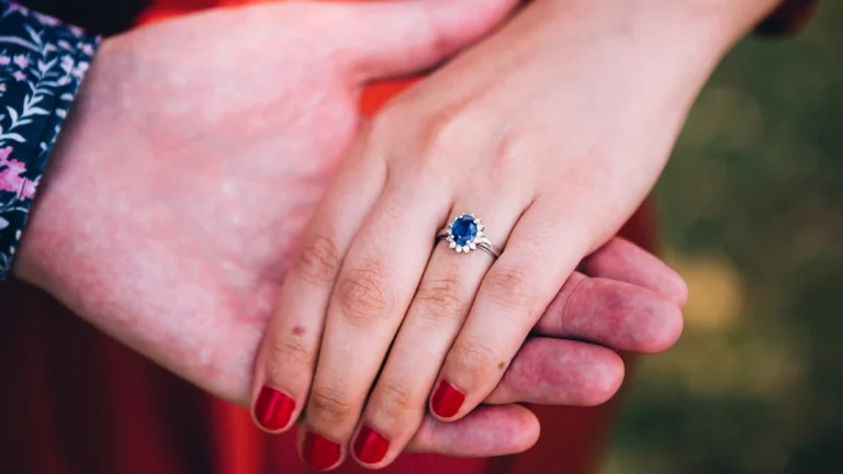 blue stone ring