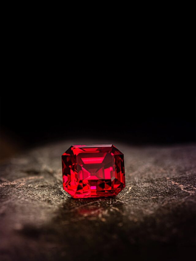 A ruby gemstone