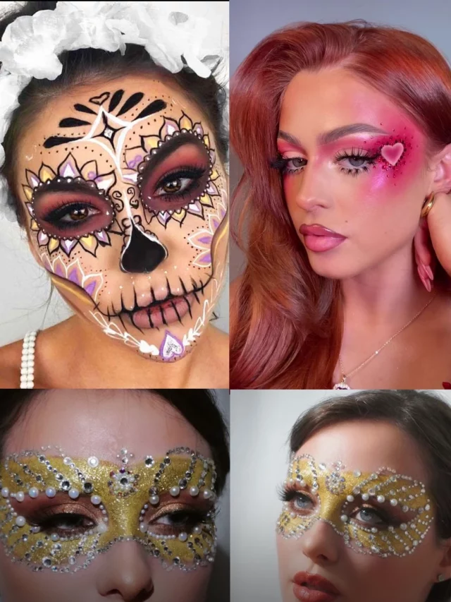 stylish Halloween makeup look